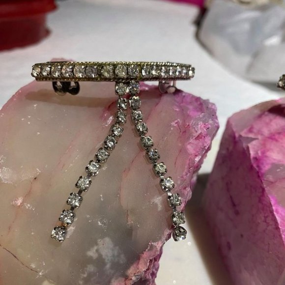 MUSI Vintage Rhinestone Shoe Clips (EUC) - Picture 3 of 7